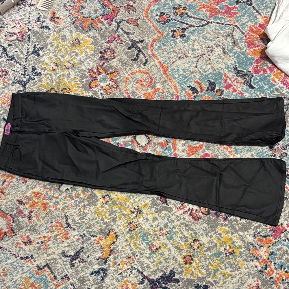 Leather Black High-Waisted Pants